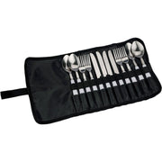 Vango Family Camping Cutlery Set 12 Piece Stainless Steel in Roll Up Pouch Vango - Dynamic Drive