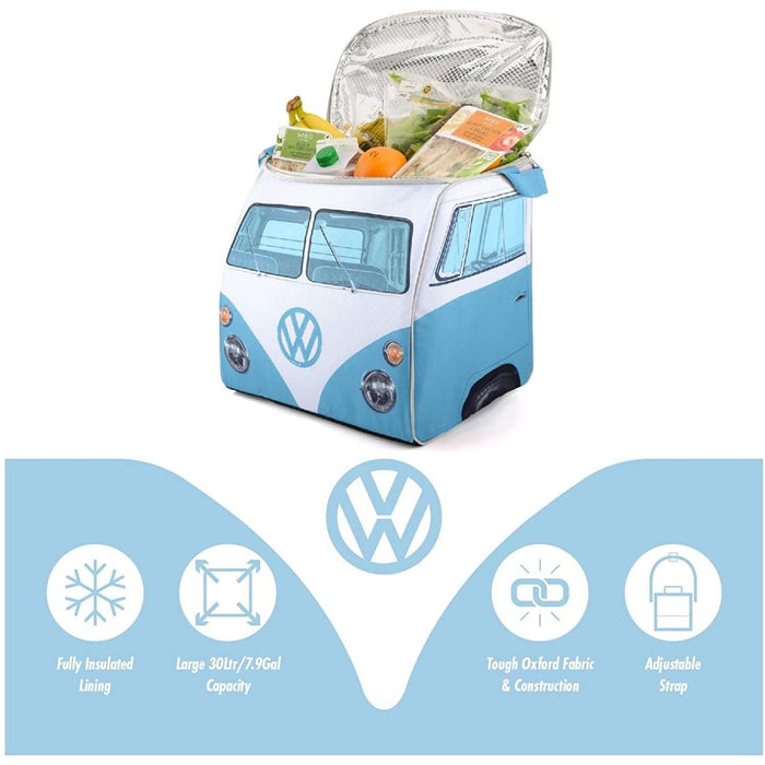 VW Volkswagen Campervan Blue 30L Insulated Coolbag Ice Cool Bag Cooler VW - Dynamic Drive