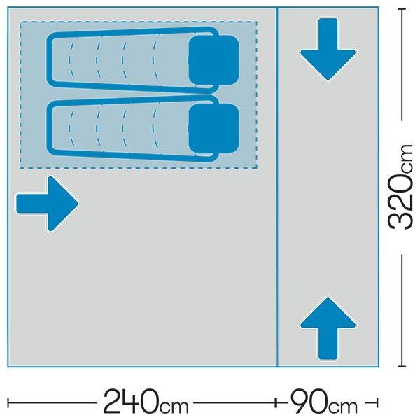 Westfield Hydra Drive Away Campervan Air Awning Inflatable (Low 180-210) Quest - Dynamic Drive