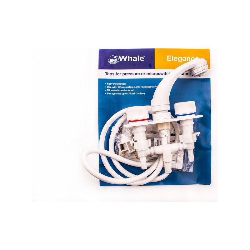 Whale Elegance Mixer Tap & Shower White RT2500 Whale - Dynamic Drive