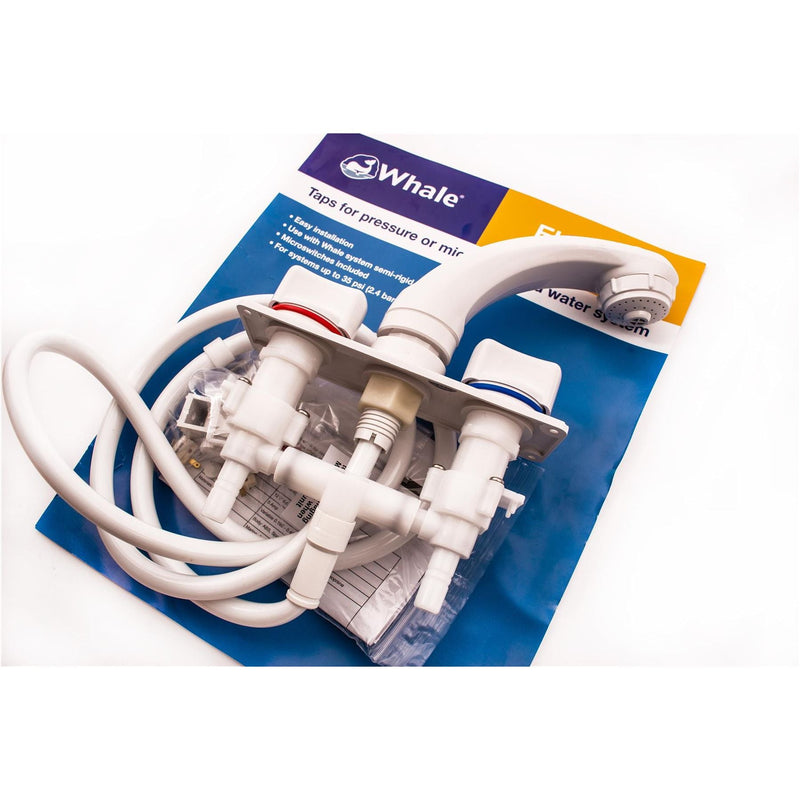 Whale Elegance Mixer Tap & Shower White RT2500 Whale - Dynamic Drive