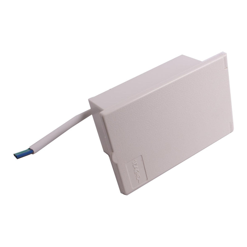 White External 13 amp Socket Outlet Box Caravan Motorhome campervan PO119w Powerpart - Dynamic Drive
