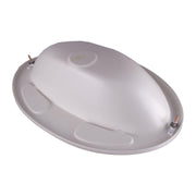 White Plastic Oval Bathroom Sink Bowl Grove - Dynamic Drive