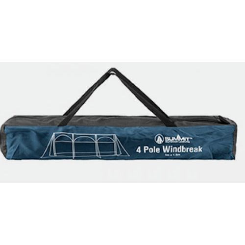 Windbreaker Blocker 150x500cm Camping Caravaning Garden Beach Blue Wind Break Summit - Dynamic Drive