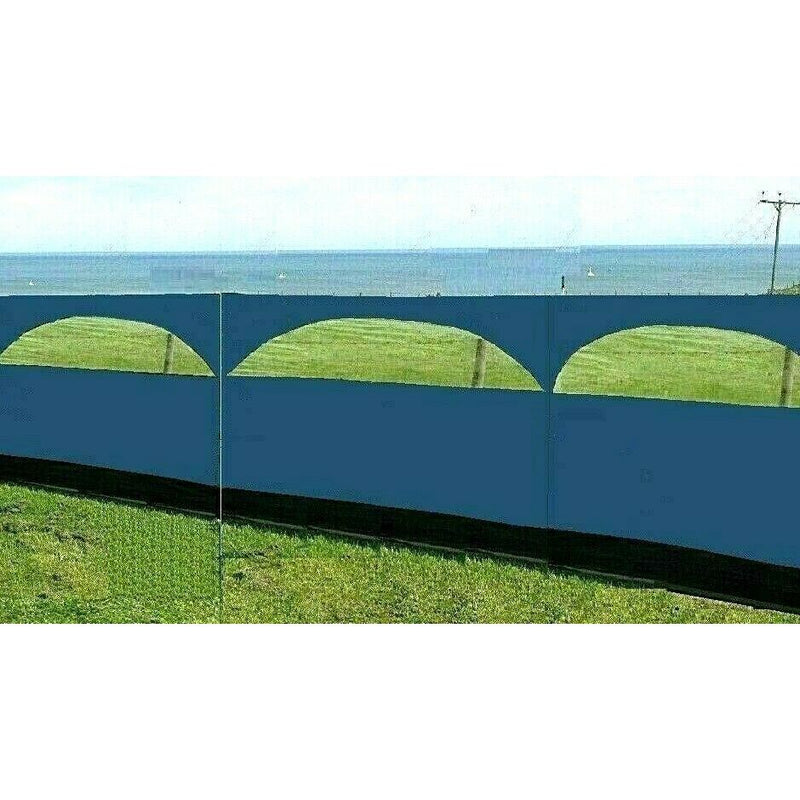 Windbreaker Blocker 150x500cm Camping Caravaning Garden Beach Blue Wind Break Summit - Dynamic Drive