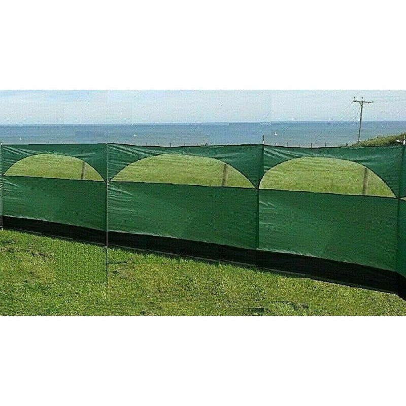 Windbreaker Blocker 150x500cm Camping Garden Beach Green Wind Break Summit - Dynamic Drive