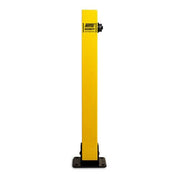 Maypole Square Security Parking Post Fold Down Bollard Lock Driveway Car Park Maypole - Dynamic Drive