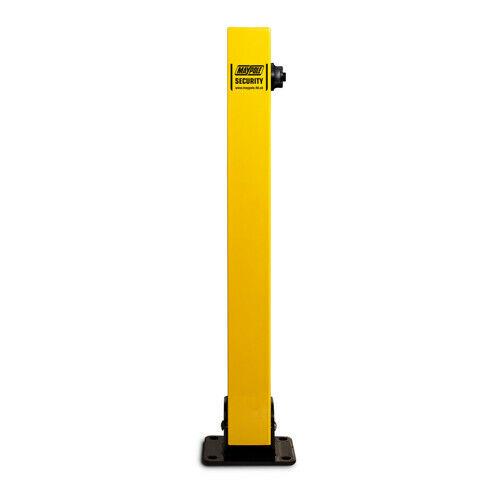 Maypole Square Security Parking Post Fold Down Bollard Lock Driveway Car Park Maypole - Dynamic Drive