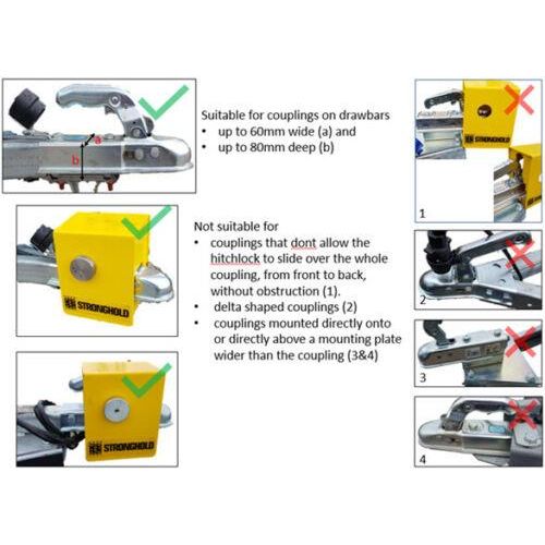 Stronghold SH5410 Strongbox Hitchlock For Knott, Steelpress And Winterhoff Hitch Stronghold  - Dynamic Drive