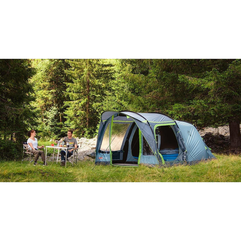 Coleman Tunnel Tent Meadowood 4 Person Black Out Bedrooms Grey Camping Garden Coleman  - Dynamic Drive